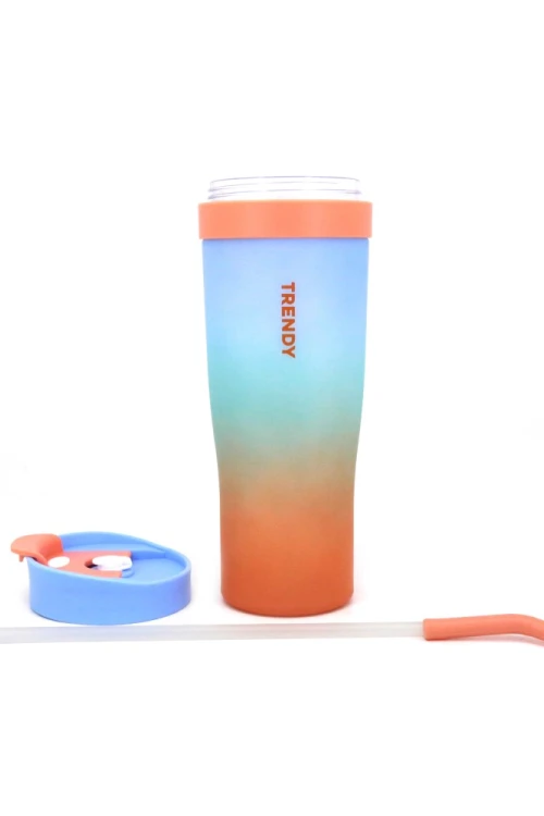 Vaso con sorbo Celeste