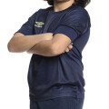 Remera Infantil Umbro Zagz Junior Azul Marino - Verde Lima