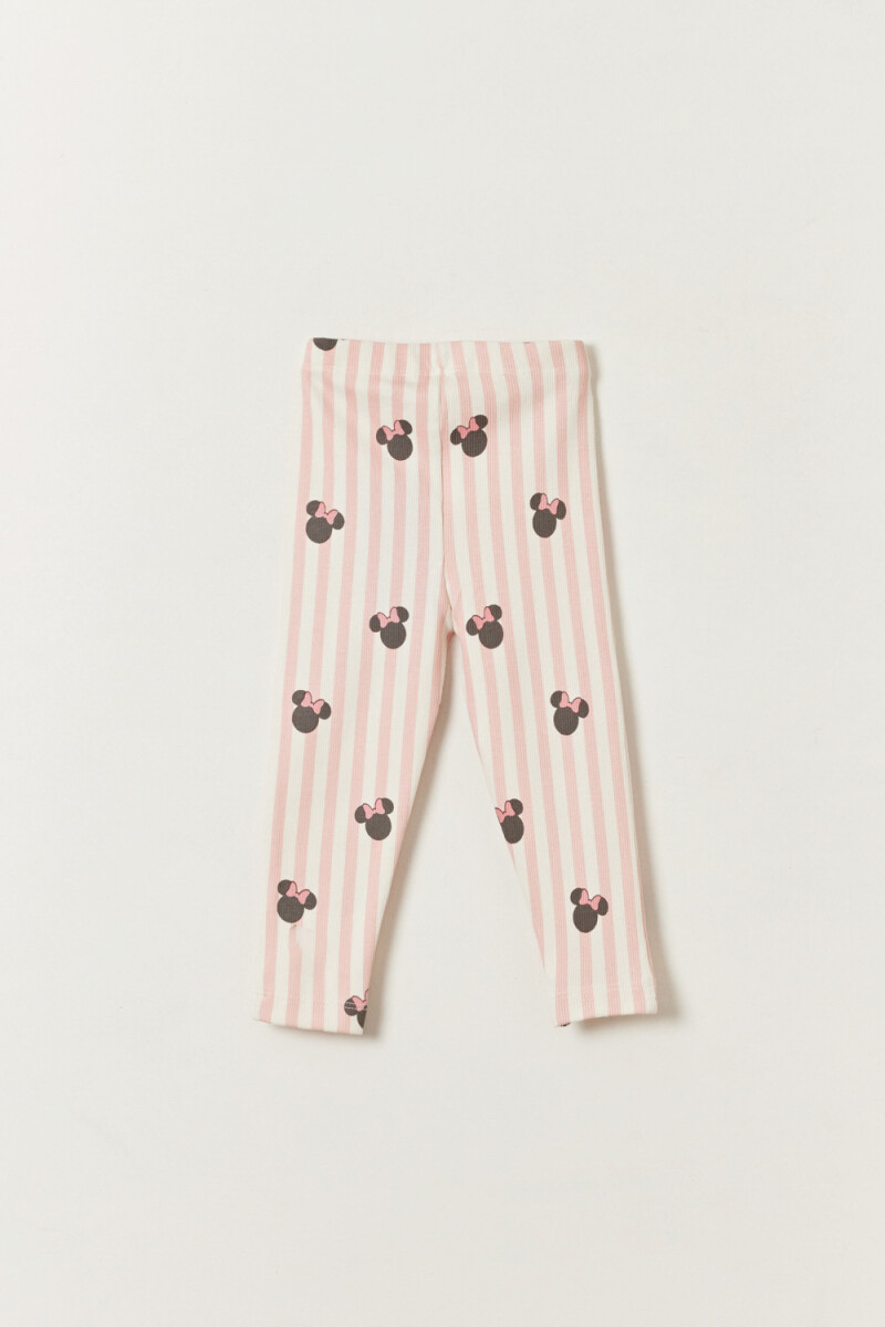 Calza Rayas Minnie Crudo