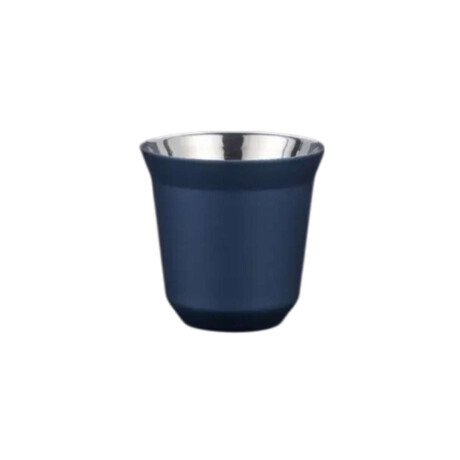 Taza pocillo de acero doble pared - 160ml Azul