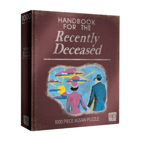 Beetlejuice "Manual para los recién fallecidos" - Rompecabezas de 1000 piezas (48,2 cm x 67,9 cm) Beetlejuice "Manual para los recién fallecidos" - Rompecabezas de 1000 piezas (48,2 cm x 67,9 cm)