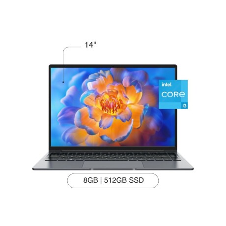 Notebook CHUWI Corebook 14' 512GB SSD / 8GB RAM Intel Core I3-1035G4 W11 - Silver Notebook CHUWI Corebook 14' 512GB SSD / 8GB RAM Intel Core I3-1035G4 W11 - Silver