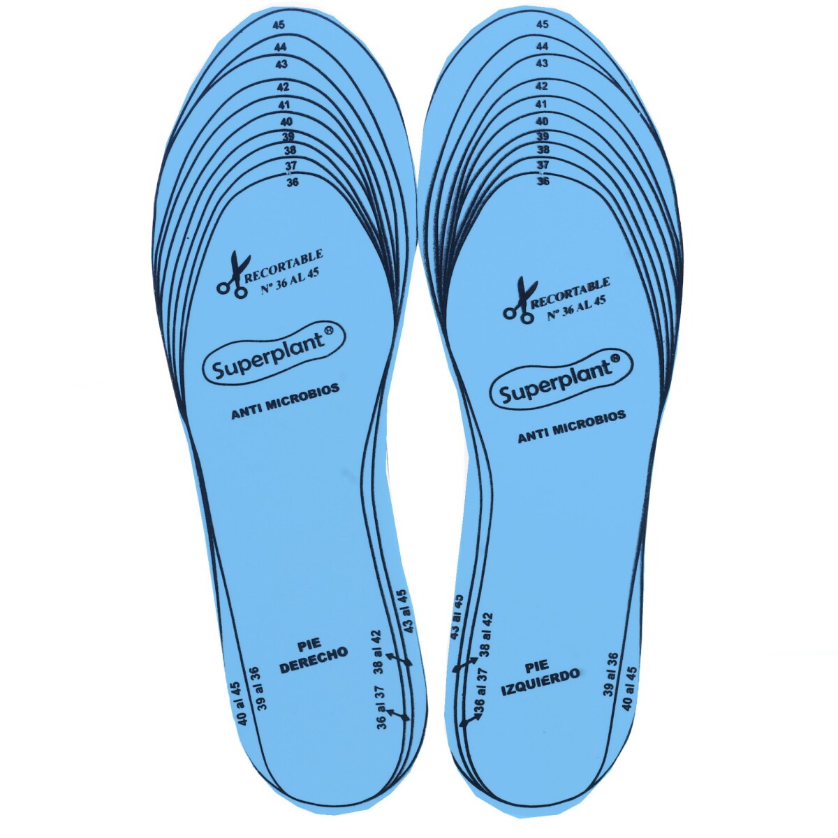 Limpiador Wassington Plantilla Anti Bacteriana - Celeste 