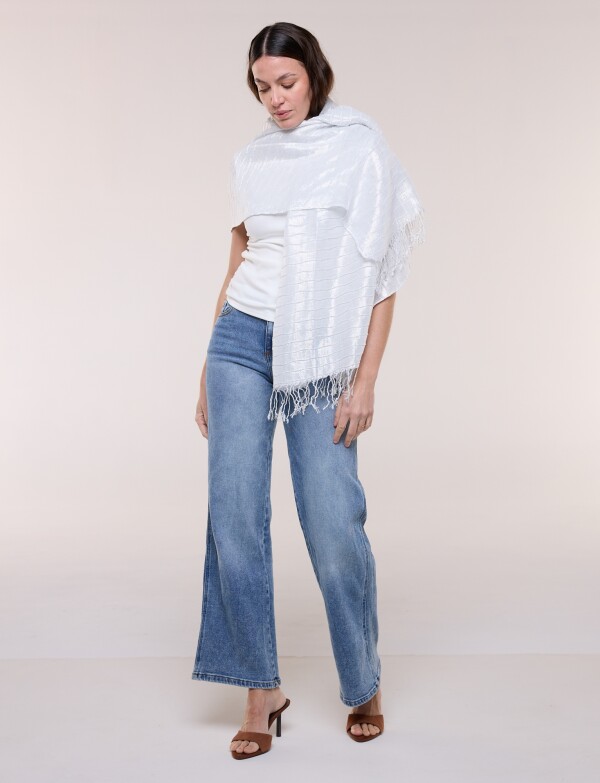 Pashmina Metalizada CRUDO