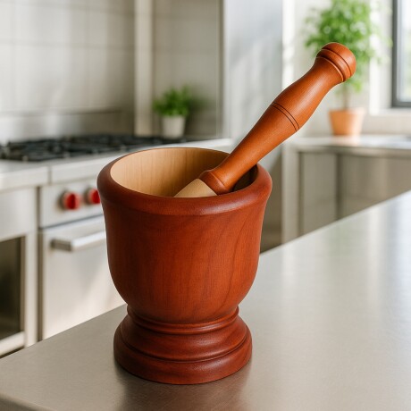 Mortero madera caipiriña c/mano. Mortero madera caipiriña c/mano.