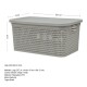 Caja simil ratán 4 lts CAPPUCCINO