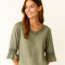 Blusa Surnia Verde Grisaceo
