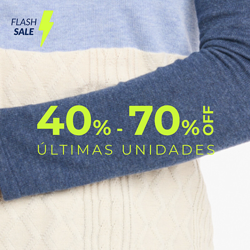40 a 70% off para ellas