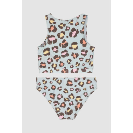 Bikini surf girl tricolor 6-16a Animal print