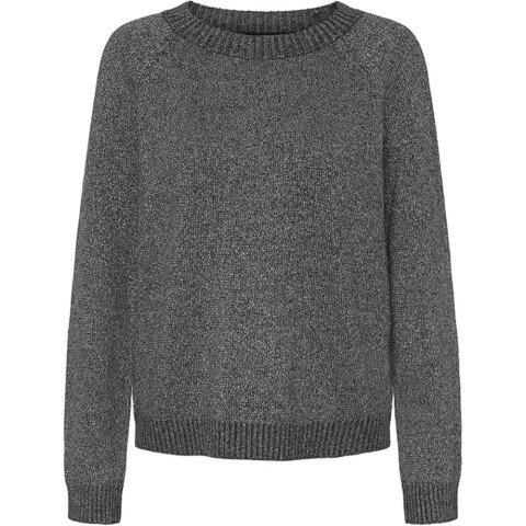 VMDOFFY LS O-NECK BLOUSE GA NOOS ASPHALT