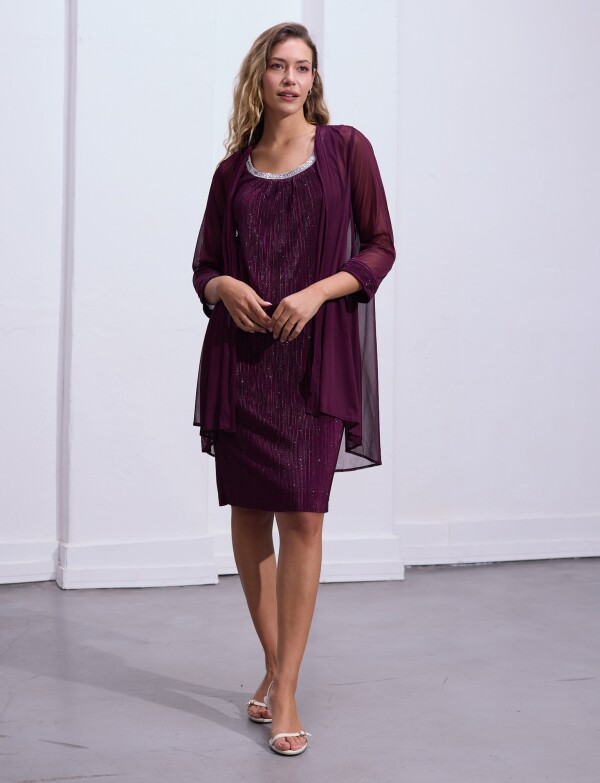 Set Noche 2 Pcs Vest VIOLETA