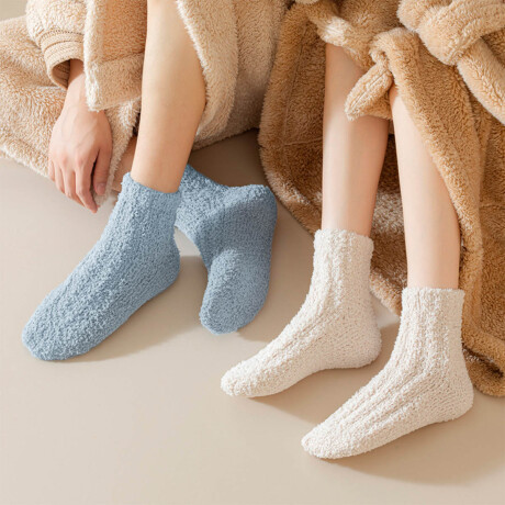 Set X12 Pares Medias Polares Color Unisex Abrigadas Set X12 Pares Medias Polares Color Unisex Abrigadas