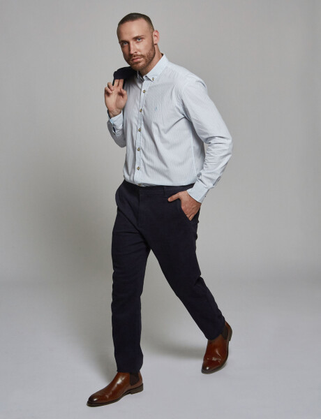 Pantalon chino azul