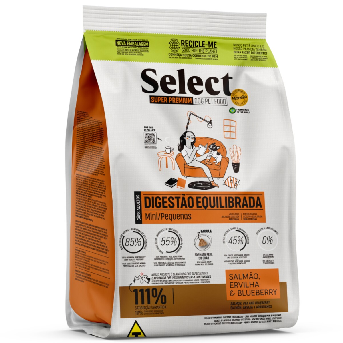 Select Adulto Digestion Equilibrada Raza Mini Y Peq 2 Kg 