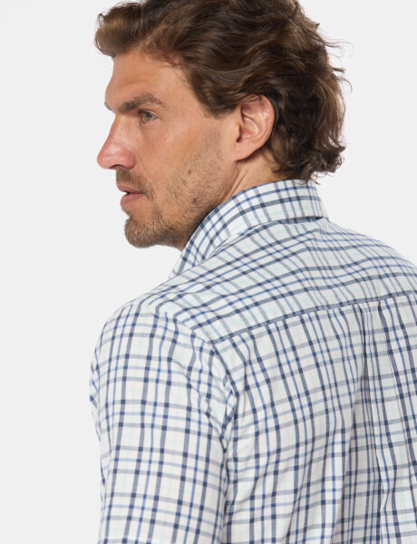 CAMISA SPORT A CUADROS Azul