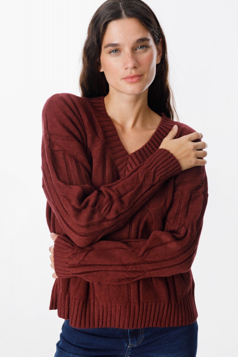 Sweater Corteza Bordeaux