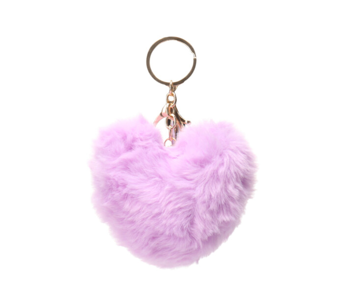 Llavero Miss Carol Con Forma Corazon Lila