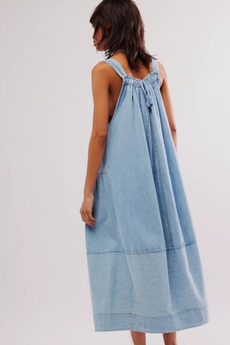 VESTIDO MACHU Celeste