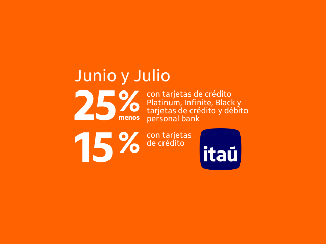 BENEFICIO TARJETA ITAÚ