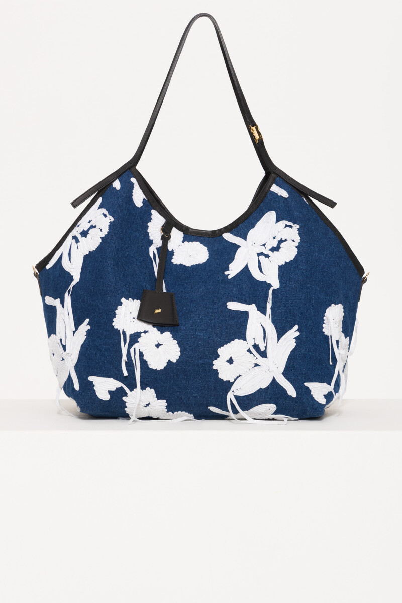 BOLSO OLI FLOWERS Azul