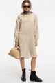 VESTIDO TÚNICA Beige