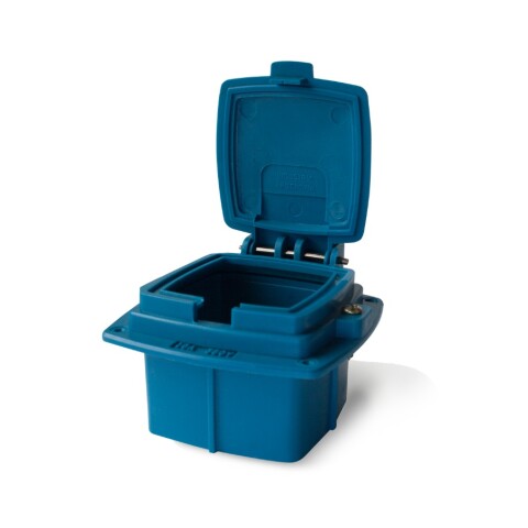 CAJA PLASTICA P/ TOMA INDUSTRIAL CON PROTECCIÓN UV - 16A. CAJA PLASTICA P/ TOMA INDUSTRIAL CON PROTECCIÓN UV - 16A.