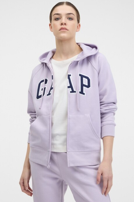 Canguro Con Cierre Logo Gap Mujer Lavender Frost