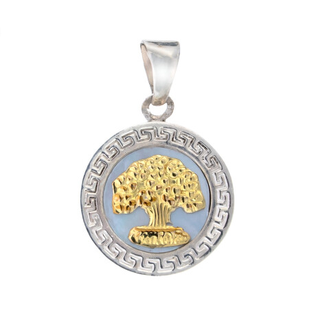 Colgante de plata 925 y double de oro 18 ktes, Árbol de la Vida Colgante de plata 925 y double de oro 18 ktes, Árbol de la Vida