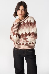 Sweater Escocesa Marron