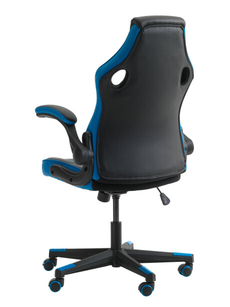 Silla gaming VOJENS polipiel negro/azul Silla gaming VOJENS polipiel negro/azul