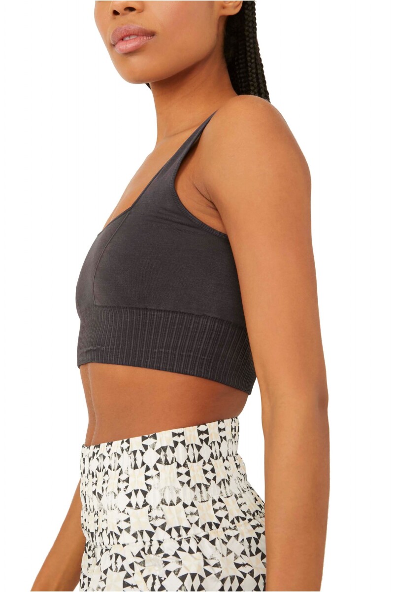 SQUARE NECK GOOD KARMA BRA Negro