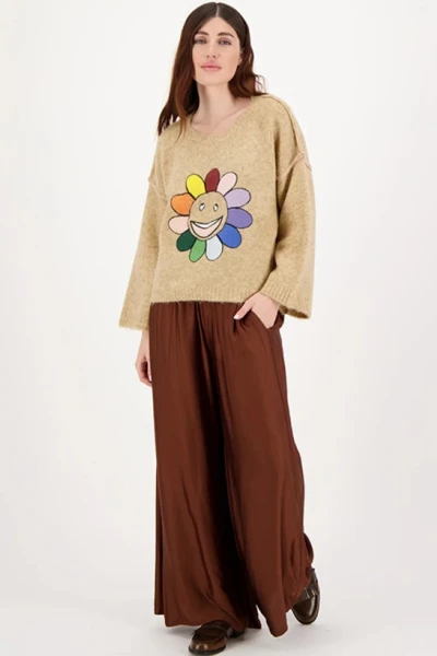 PANTALÓN FLARE Marron