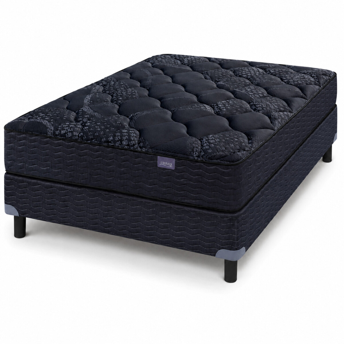 Conjunto sommier y colchón de espuma Inducol Vinson 2 plazas 140x190 