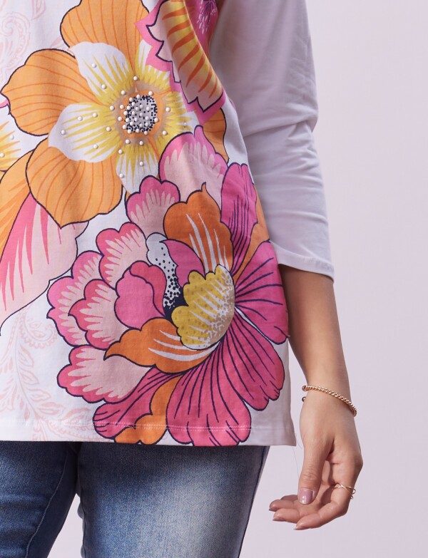 Blusa Flores BLANCO/MULTI
