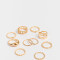 Sets Anillos De metal Set De Anillos Essential - Dorado