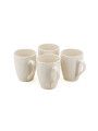 TAZA BLANCA PACK X4 BLANCO