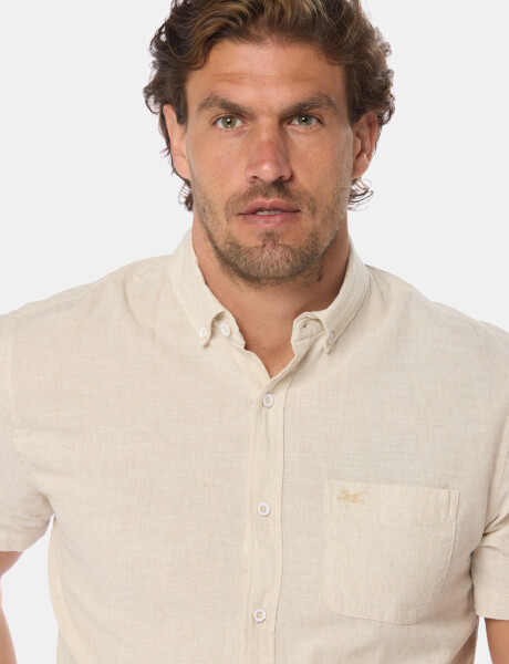 CAMISA DE LINO Beige
