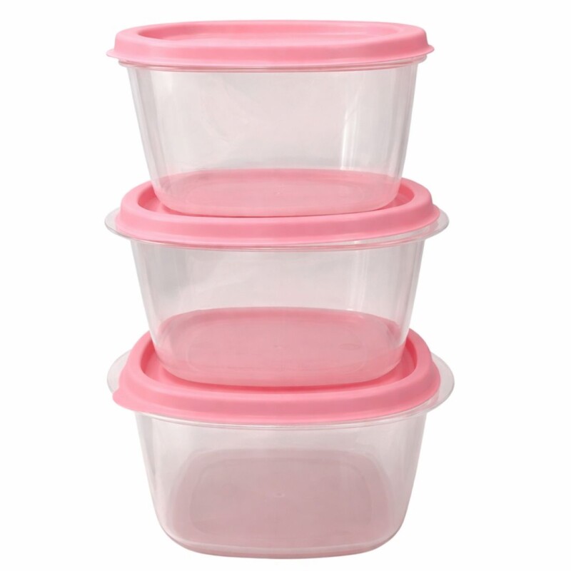 TUPPER CRISPER DE PLÁSTICO SET x3 TUPPER CRISPER DE PLÁSTICO SET x3