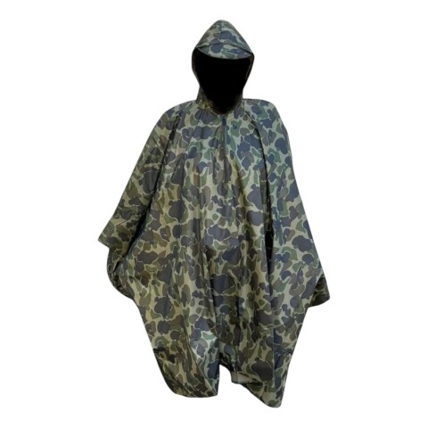 Poncho 2 En 1 Impermeable En Pvc Camuflado Poncho 2 En 1 Impermeable En Pvc Camuflado