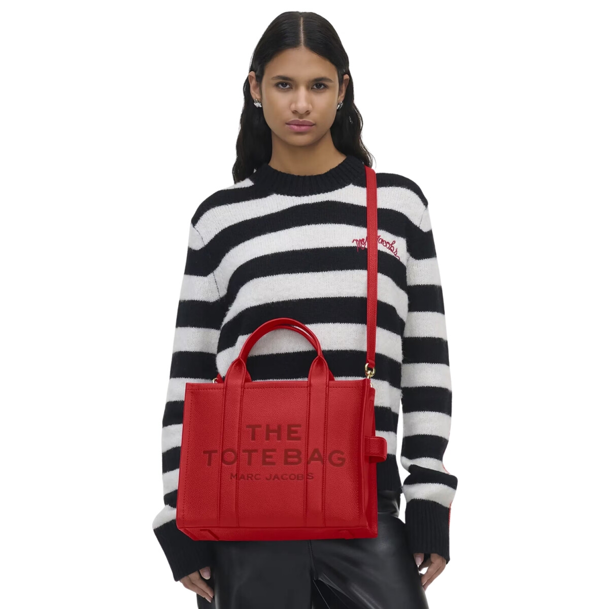 MARC JACOBS - THE LEATHER MEDIUM TOTE BAG 