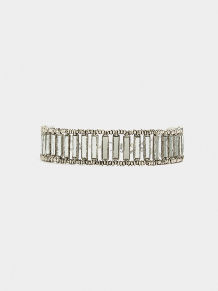 Choker De Barras Espejo plateado