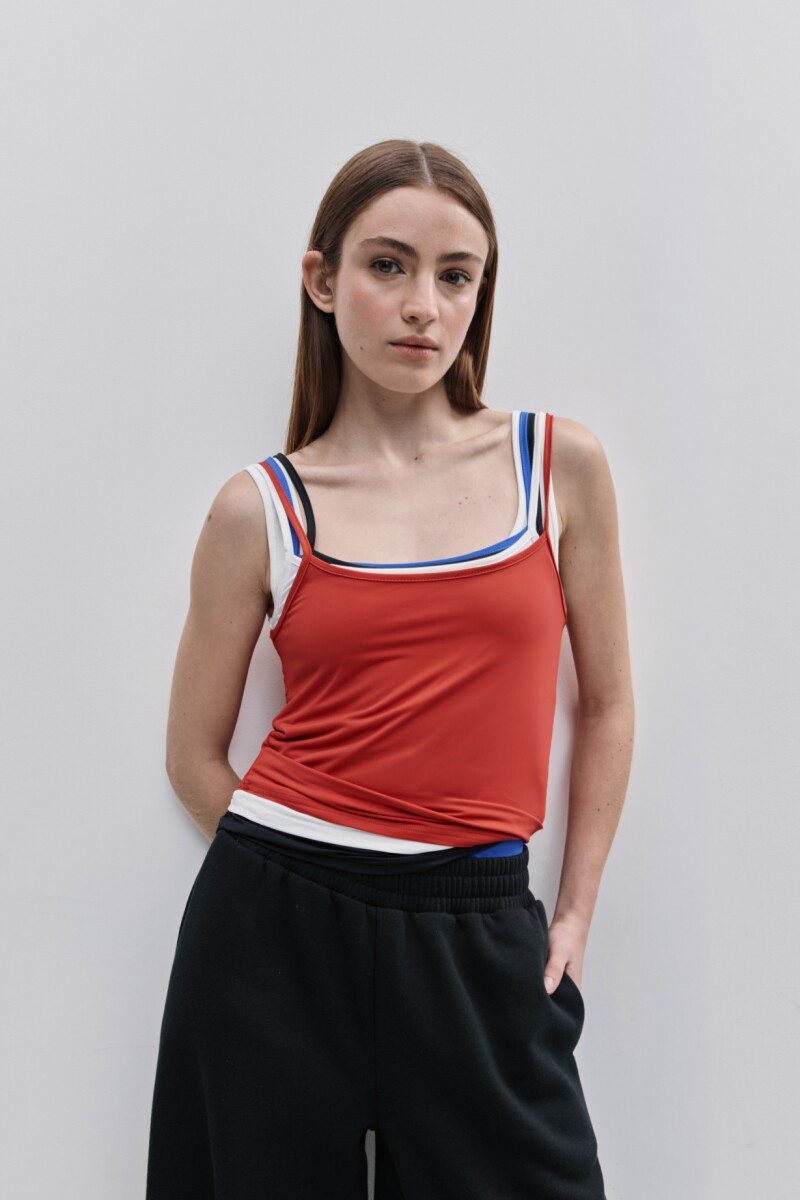 MUSCULOSA TULIPAN Rojo