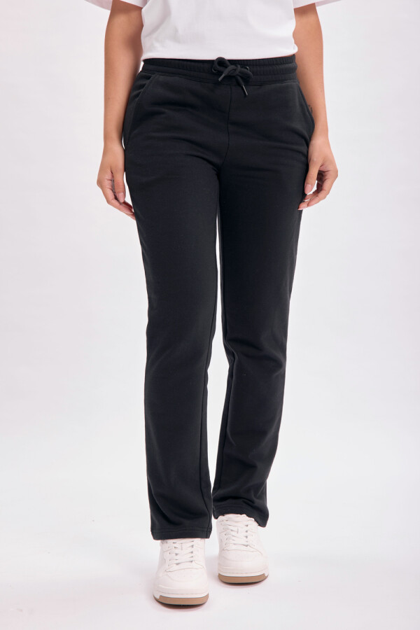 Pantalón deportivo recto Negro