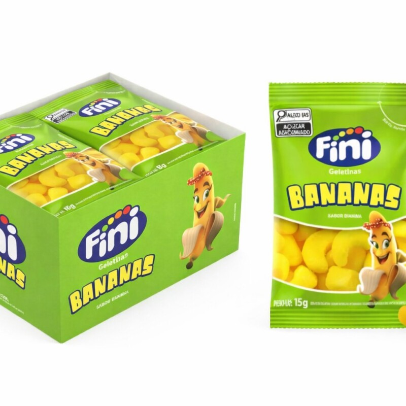 Fini Mini Bananas Gomitas Sabor Banana 180 g Fini Mini Bananas Gomitas Sabor Banana 180 g