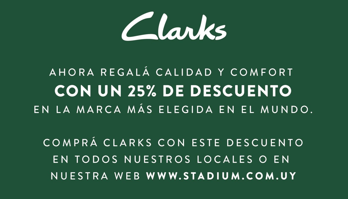 Clarks con 25 OFF en Stadium Stadium