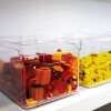 Cesto organizador plástico transparente 30x15x13 cm Cesto organizador plástico transparente 30x15x13 cm