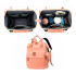 Bolso Maternal Mochila Madre Moderna Impermeable Resistente variante color SALMON