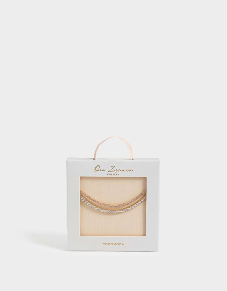 Pulsera Flexible Bañada En Oro - Dorado 