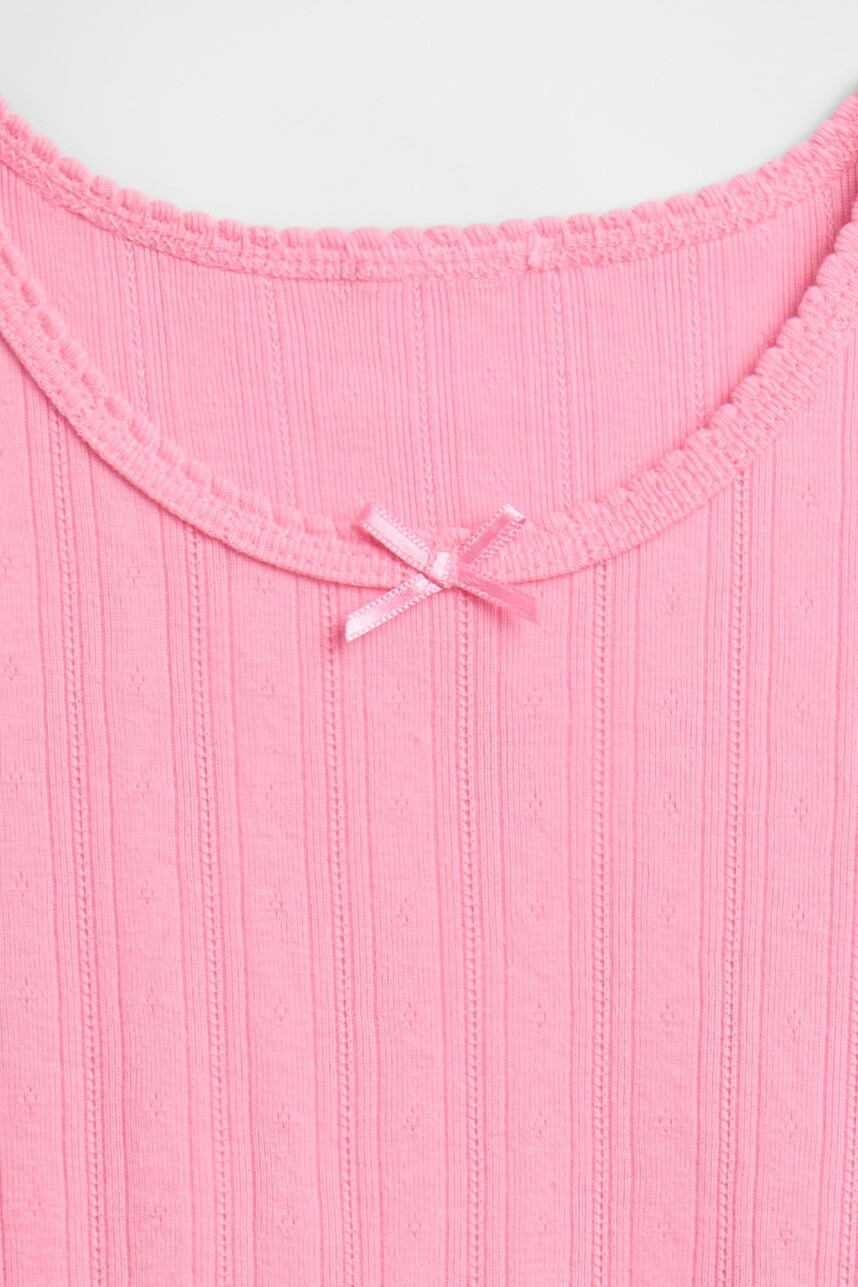Remera Rib Toddler Niña May Pink