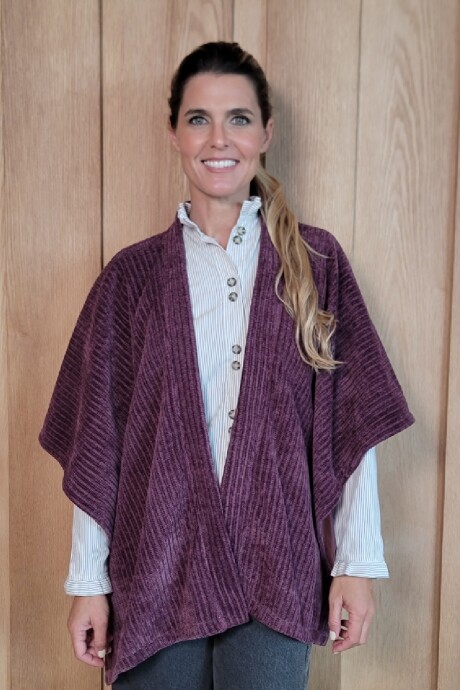 Ruana Cerdeña Bordeaux